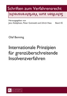 Olaf Benning - Internationale Prinzipien für grenzüberschreitende Insolvenzverfahren