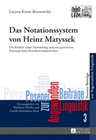 Lucyna Krenz-Brzozowska - Das Notationssystem von Heinz Matyssek
