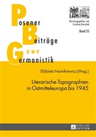 Elzbieta Nowikiewicz - Literarische Topographien in Ostmitteleuropa bis 1945