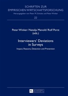 Natalja Menold, Rolf Porst, Peter Winker - Interviewers' Deviations in Surveys