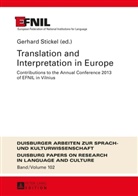 Gerhard Stickel, Gerhard Stickel (Efnil) - Translation and Interpretation in Europe