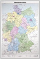 BK - Bundesamt für Kartographie und, BKG - Bundesamt für Kartographie und Geodäsie - Poster Verwaltungskarte Deutschland, ohne Bestäbung