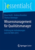 Andrea Brandner, Andreas Brandner, Klau North, Klaus North, MSc Steininger, Thomas Steininger... - Wissensmanagement für Qualitätsmanager