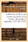Instruction Publique, Instruction Publique - Instructions relatives aux