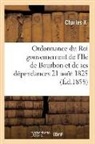 Charles X, Charles X., Charles X - Ordonnance du roi concernant le