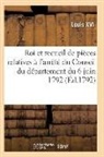 Louis XVI, Louis Xvi - Proclamation du roi et recueil