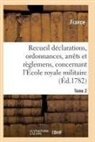 France - Recueil declarations,