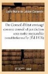 Cormenin-L-M - Du conseil d etat envisage comme