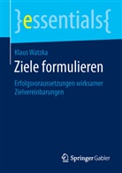 Klaus Watzka - Ziele formulieren