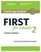 Cambridge English Language Assessment, Cambridge ESOL - First for Schools 2 Student Book