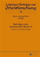 Hans-Georg Ebert - Beiträge zum Islamischen Recht X