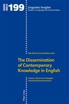 Bowker, Jane Bowker, Janet Bowker, Salvi, Salvi, Rit Salvi... - The Dissemination of Contemporary Knowledge in English