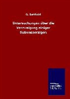 G Berthold, G. Berthold - Untersuchungen über die Verzweigung einiger Süßwasseralgen