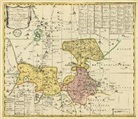 Peter (der Jüngere) Schenk - Historische Karte: Ämter Dahme und Jüterbog mit der Graftscheft Baruth in dem Gebiet Seyda, Potsdam, Luckau und Märkisch Buchholz 1760 (Plano)