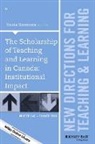 Nicola Simmons, Tl, Nicola Simmons - Scholarship of Teaching and Learning in Canada: Institutional Impact