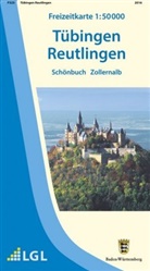 Landesam für Geoinformation und Landentwi, Lg, LGL - Topographische Freizeitkarte Baden-Württemberg Tübingen, Reutlingen