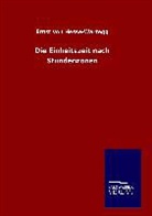 Ernst Von Hesse-Wartegg, Ernst von Hesse-Wartegg - Die Einheitszeit nach Stundenzonen