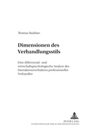 Thomas Raddatz - Dimensionen des Verhandlungsstils