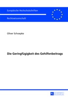 Oliver Schoepke - Die Geringfügigkeit des Gehilfenbeitrags