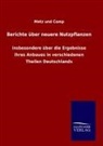 Metz Und Comp - Berichte über neuere Nutzpflanzen