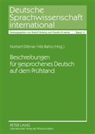 Nils Bahlo, Nils Uwe Bahlo, Norbert Dittmar - Beschreibungen für gesprochenes Deutsch auf dem Prüfstand