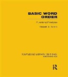 Russell S Tomlin, Russell S. Tomlin - Basic Word Order (Rle Linguistics B: Grammar)