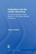 Cesare Onestini,  Onestini Cesare - Federalism and the Lander Autonomy - The Higher Education Policy Network in Federal Republic of Germany,