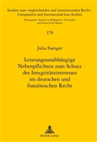 Julia Faenger - Leistungsunabhängige Nebenpflichten zum Schutz des Integritätsinteresses im deutschen und französischen Recht