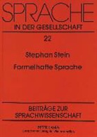 Stephan Stein - Formelhafte Sprache