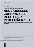 Bärbe Kramer, Bärbel Kramer, Bärbel Krämer, Maria Sánchez-Moreno Ellart, Maria Sánchez-Moreno Ellart, Carlos Maria Sánchez-Moreno Ellart - Neue Quellen zum Prozeßrecht der Ptolemäerzeit