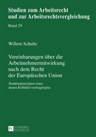 Willem Schulte, Manfred Weiß - Vereinbarungen über die Arbeitnehmermitwirkung nach dem Recht der Europäischen Union