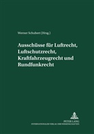 Werner Schubert - Akademie für Deutsches Recht 1933-1945 - 18: Ausschüsse für Luftrecht, Luftschutzrecht, Kraftfahrzeugrecht und Rundfunkrecht