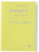 MARK'S Taschenkalender A5 vertikal, Storage.it, Neon yellow 2016/2017