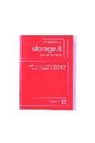 MARK'S Taschenkalender A5 vertikal, Storage.it, Red orange 2016/2017