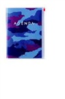 MARK'S Taschenkalender A5 vertikal, CAMOUFLAGE, Blue 2016/2017
