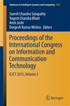 Yogesh Chandra Bhatt, Yoges Chandra Bhatt, Yogesh Chandra Bhatt, Amit Joshi, Amit Joshi et al, Durgesh Kumar Mishra... - Proceedings of the International Congress on Information and Communication Technology