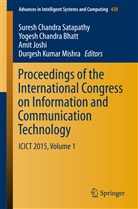 Yogesh Chandra Bhatt, Yoges Chandra Bhatt, Yogesh Chandra Bhatt, Amit Joshi, Amit Joshi et al, Durgesh Kumar Mishra... - Proceedings of the International Congress on Information and Communication Technology