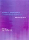 Mary Dalrymple, Mary Dalrymple, Mary (Oxford University) Dalrymple - Semantics and Syntax in Lexical Functional Grammar