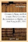 Paul Bachmann, Bachmann-p - De la cession de biens, en droit