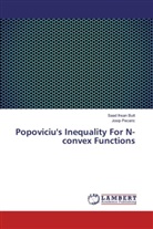 Saad Ihsa Butt, Saad Ihsan Butt, Josip Pe¿ari¿, Josip Pecaric - Popoviciu's Inequality For N-convex Functions