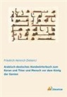 Friedrich Heinrich Dieterici, Friedrich Heinrich Dieterici - Arabisch-deutsches Handwörterbuch zum Koran und Thier und Mensch vor dem König der Genien