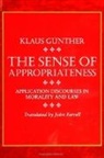 Klaus Gunther, Klaus Günther - The Sense of Appropriateness