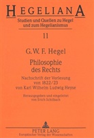 G. W. F. Hegel, Sylvia Schilbach, Erich Schilbach - Philosophie des Rechts