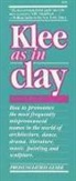 Wilfred J McConkey, Wilfred J. McConkey, McConkey Wilfred J. - Klee as in Clay