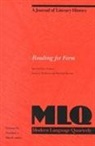 M Brown, Marshall Brown, Susan Wolfson - Reading for Form
