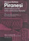 Caroline Beamish, David Britt, . Piranesi, .. Piranesi, Giovanni Piranesi, Giovanni Battista Piranesi - Observations on the Letter of Monsieur Mariette
