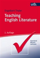 Engelbert Thaler, Engelbert (Prof. Dr.) Thaler - Teaching English Literature
