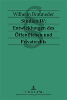 Wilhelm Brauneder - Studien IV: Entwicklungen des Öffentlichen und Privatrechts