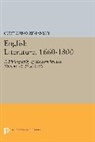 Curt Zimansky, Curt Arno Zimansky, Zimansky Curt Arno - English Literature, 1660-1800