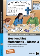 Mareen Krämer - Wochenpläne Mathematik - Klasse 4, m. 1 CD-ROM